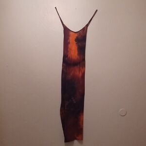 Tie-Dye Spaghetti Strap Dress